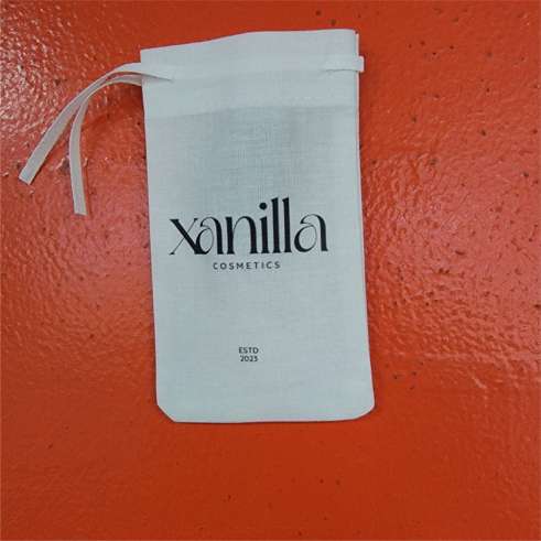 3x5 White Drawstring Bag